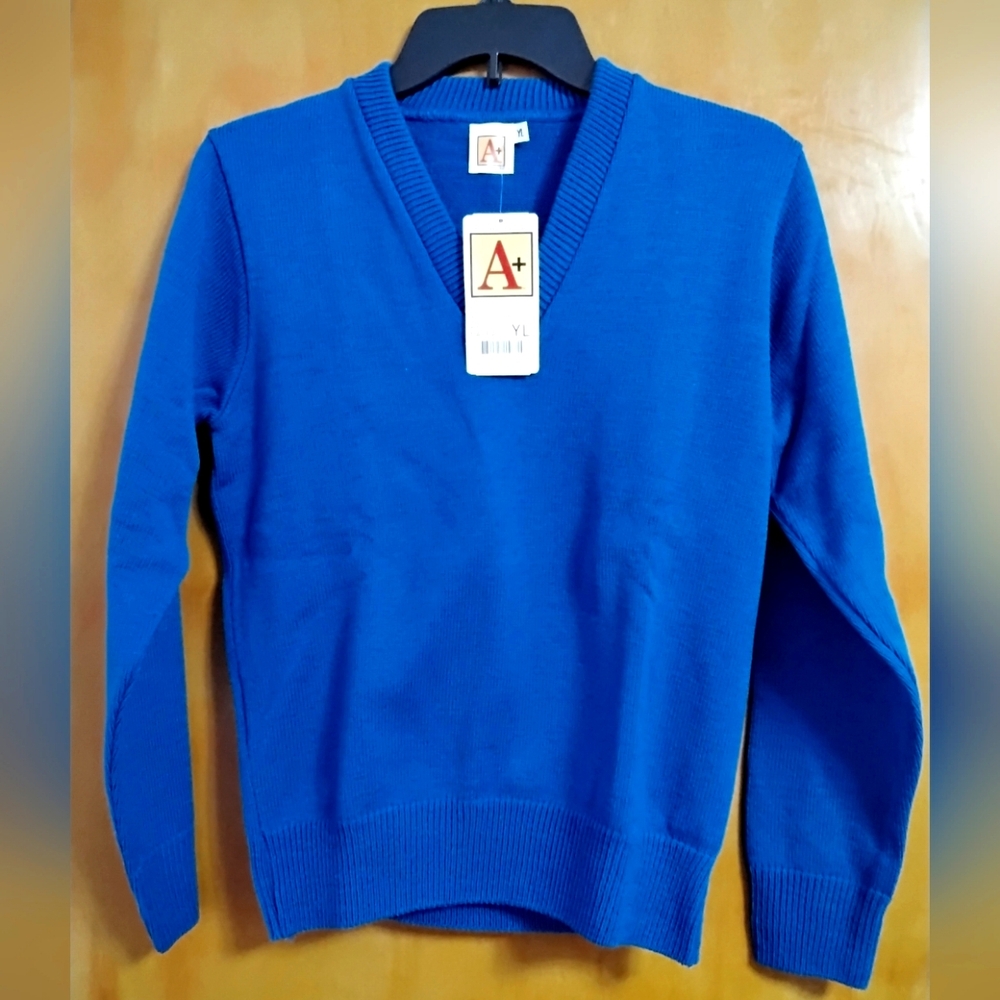 Youths Large Blue Sweater